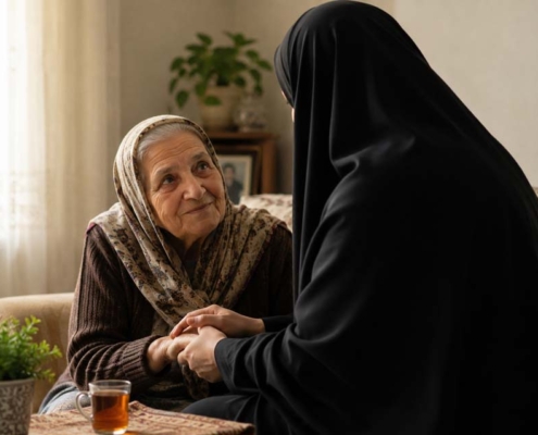 کمک به سالمندان نیازمند
