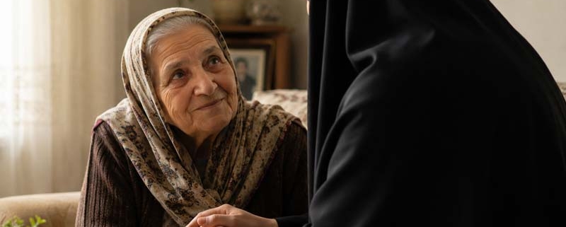 کمک به سالمندان نیازمند