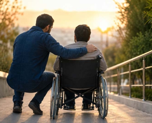 کمک به معلولین نیازمند